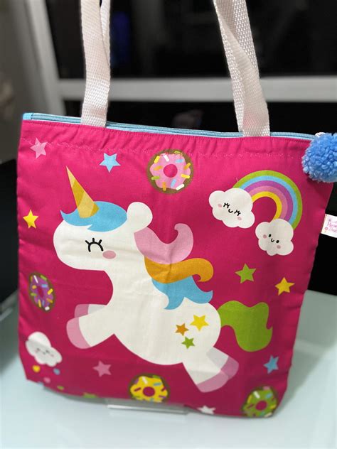 bolsa infantil unicornio